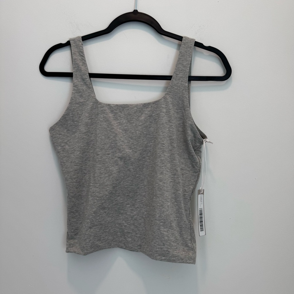 Everlane Grey Square-Neck Tank Top